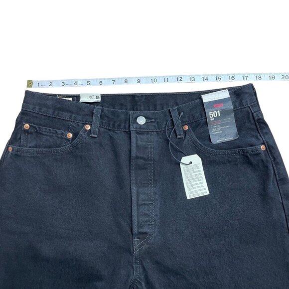 LEVI'S JEANS 501 HIGH RISE MOM JEANS 80'S STYLE SIZE 34 X 29 100% COTTON TAPERED - Picture 14 of 16
